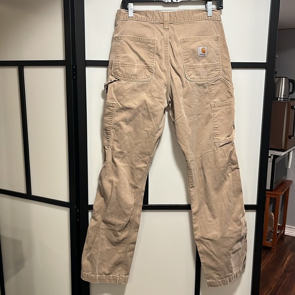 Carhartt Tan Cargo Pants Relaxed Fit #14806 30x30 - Picture 8 of 10